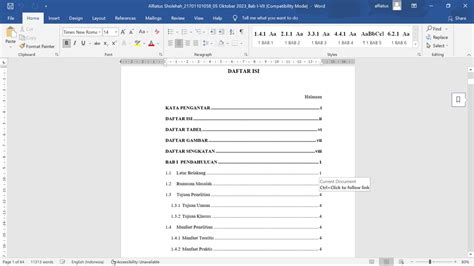 Jasa Edit Pembuatan Daftar Isi Daftar Tabel Diagram Daftar Pustaka