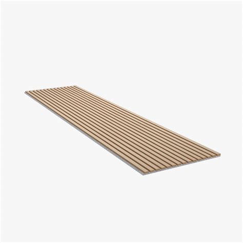 Acoustic Wooden Slats Natural Wood Veneer Covered Mdf With Pet