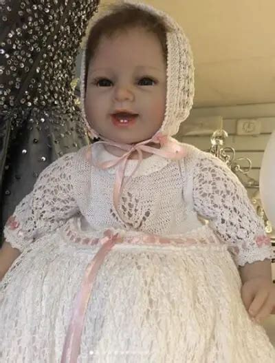 Hvit dåpskjole Engelsk Blonde DÅPSKJOLER ABELONE NO