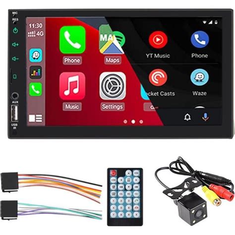 Autoradio Universel 2 Din Stéréo 7 Pouces Mp5 Bluetooth Écran Tactile