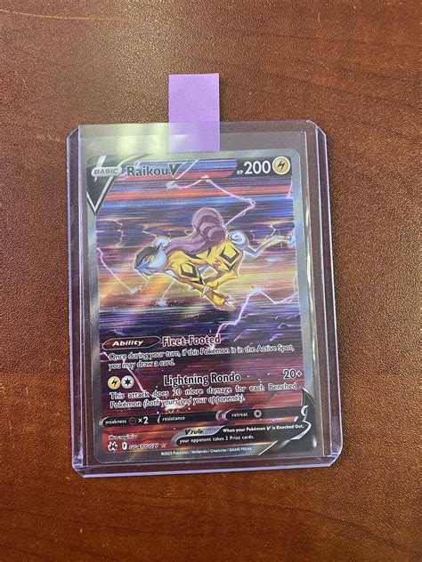 Mavin Pokemon Raikou V Gg Crown Zenith Galarian Gallery Rare Full