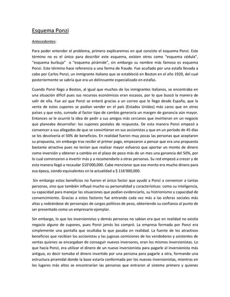 Madoff Y El Esquema Ponzi PDF