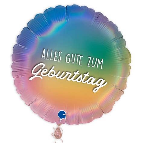 Happy Birthday Folienballon Im Marmor Look Ø 35cm