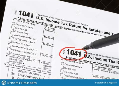 Form U S Income Tax Return For Estates And Trusts United States