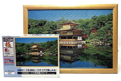 Yahooオークション 金閣寺 ジグソーパズル1000ピース 額付き 完成品