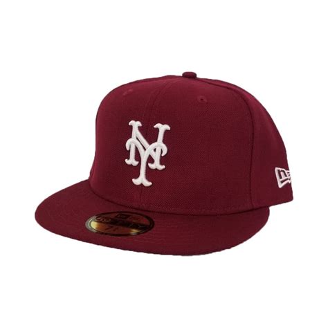 New Era Burgundy New York Mets 59fitted Fitted Hat Exclusive Fitted Inc