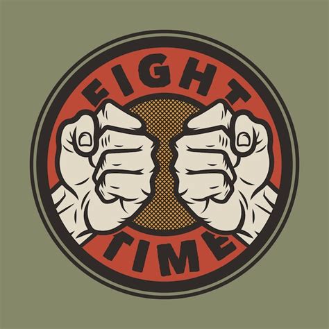 Premium Vector Mma Fight Club Mixed Martial Arts Emblem