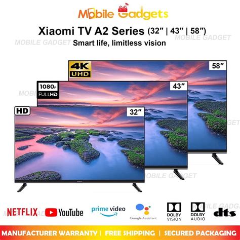 Check Out Xiaomi Tv A2 32 Hd 43″ Fhd 58″ 4k Uhd Smart Tv Original New Set 2 Year