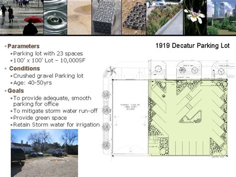 Urban Low Impact Development Parking Lot Case Study