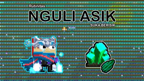 Nguli Asik Farming Aqua Cave Crystal LIVE Growtopia YouTube