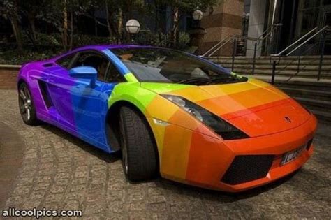 Rainbow Lambo - Cool Pictures