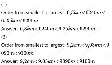 solved write   lengths  order  shortest  longest
