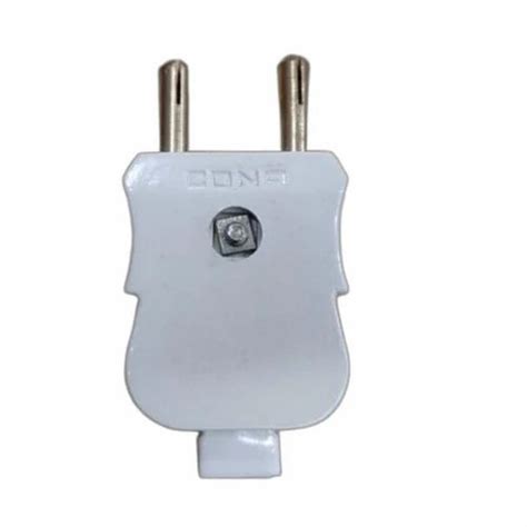 White Plastic 2 Pin Top Plug For Electrical Fitting At Rs 15 Piece In