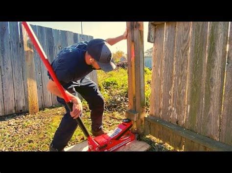 Fence Post FIX / Leaning Fence Post Repair - YouTube in 2024 | Fence ...