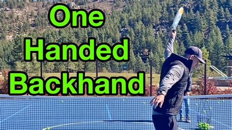 One Handed Backhand Progressions Spec Tennis Technique Youtube