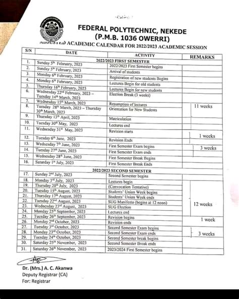 Pictorial 2022 2023 Academic Calendar