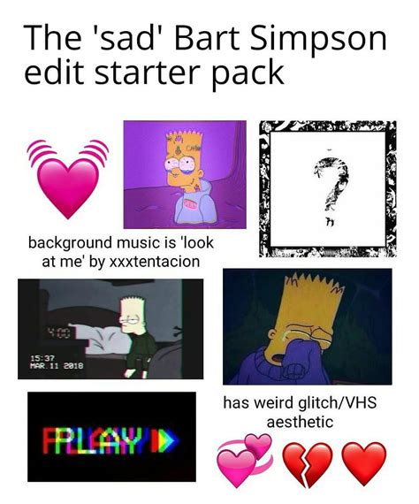 Free Download The Sad Bart Simpson Edit Starter Pack