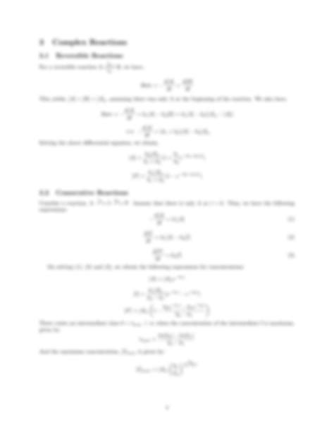 Solution Kinetics Formula Sheet Studypool