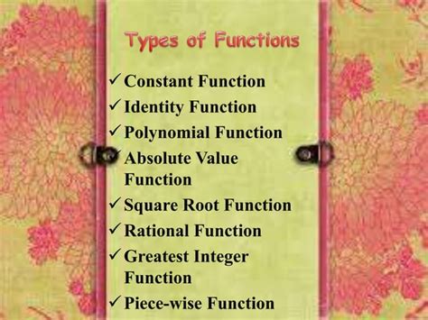 Different types of functions | PPT