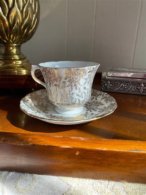 Genuine Bone China Vale Made In England Cup And Saucer Set Etsy