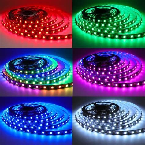 Ws Ruban Led V Rgb Pixel Bande Led M Leds Ip Flexible