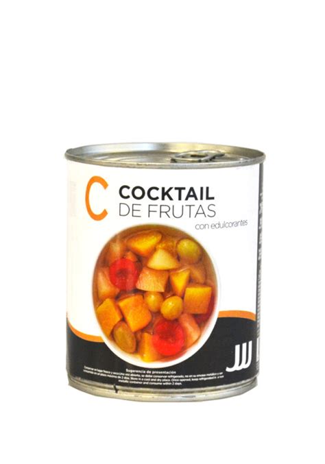 Cocktail de frutas en almíbar ligero lata 1 kg F A Conservas JJJ