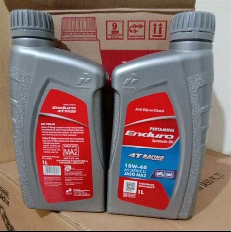 Jual Oli Oil Motor Pertamina Enduro Racing 1 Liter Sae 10w 40 Api Sl Di