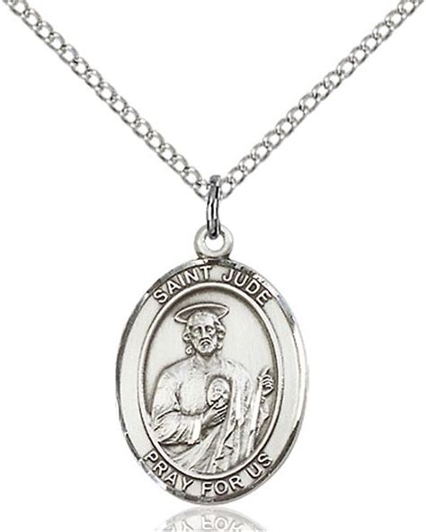 St Jude Medal Sterling Silver - Medium - Patron of Lost Causes