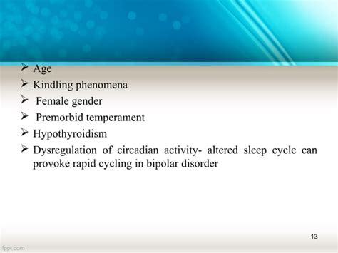 Rapid Cycling Bipolar Disorder Ppt