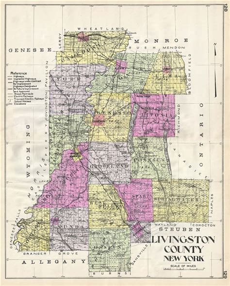 Livingston County Ny Map | Living Room Design 2020