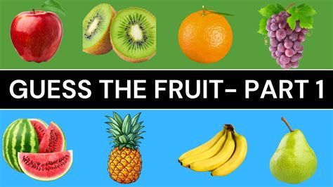 Guess The Fruit Quiz Part 01 25 Different Fruits Quiz YouTube