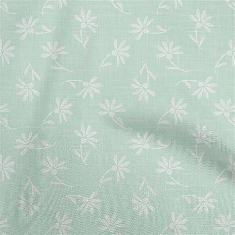 Oneoone Georgette Viscose Dusty Teal Green Fabric Asian Block Quilting