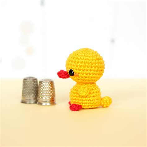 Mini Crochet Duck Plush Duckling Amigurumi Crochet Animals Etsy