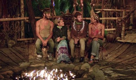 Survivor Photos Sitting At Tribal Council In The Season 26 Finale