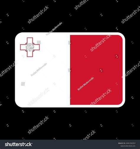 Malta Flag Official Colors Proportion Vector Stock Vector (Royalty Free ...