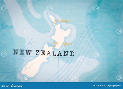 The Realistic Map of Wellington. Stock Photo - Image of international ...