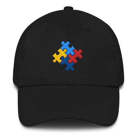 Autism Awareness Puzzle Dad Hat Embroidered Etsy