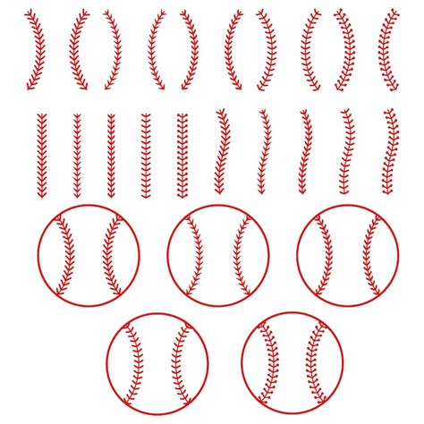 Baseball Stitches Svg Png Baseball Svg Bundle Softball Etsy