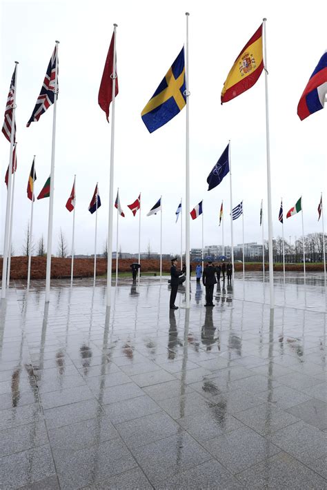 Swedens Flag Is Raised At Nato Headquarters To Cement Its Place As The