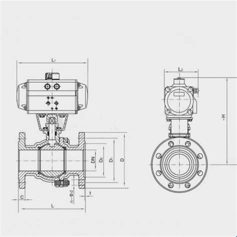 SR-75 Single Acting Rotary Valve Pneumatic Actuator Spring Return ...