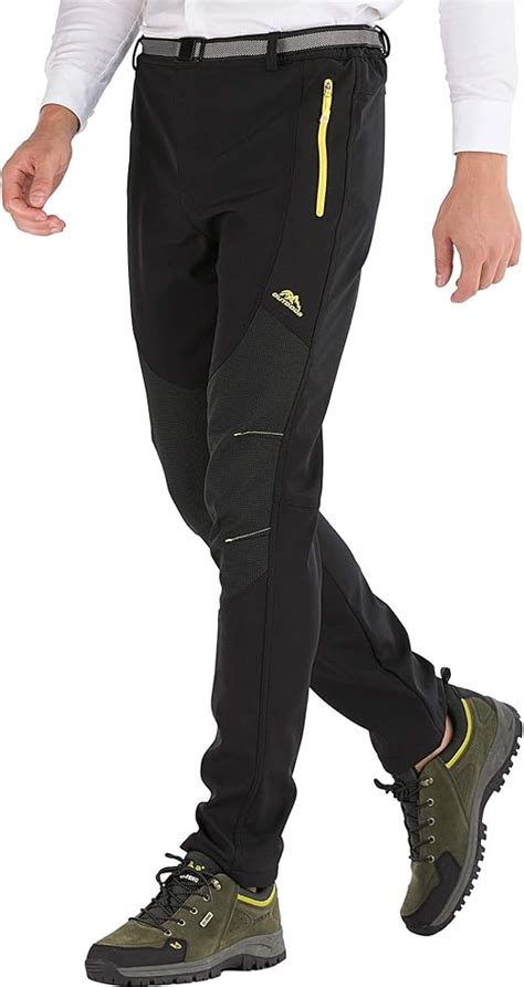 Dafenp Pantaloni Trekking Uomo Softshell Pantaloni Montagna