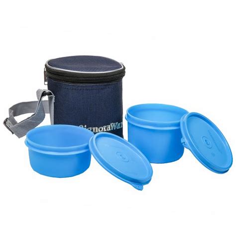 Buy Signoraware Executive Small Lunch Box With Bag Code 510 Blue Online At Best Price In India