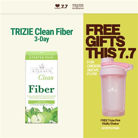 Trizie Clean Fiber Day Detox Fiber Drink For Weight Loss With