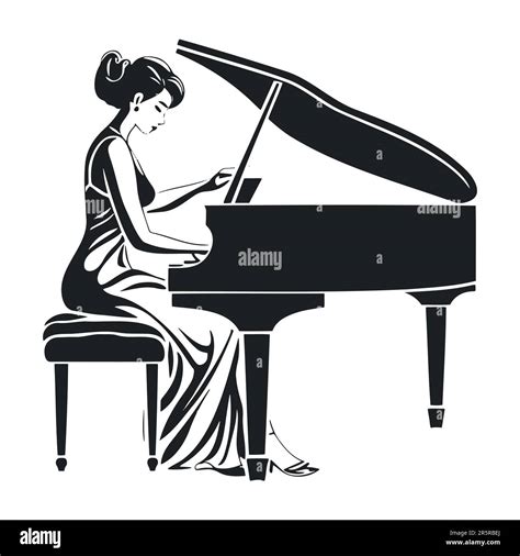 Piano Player Silhouette