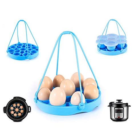 Silicone Egg Bites Molds And Egg Steamer Rack Trivet With Slingfreezer Accessory For 5 6 And 8