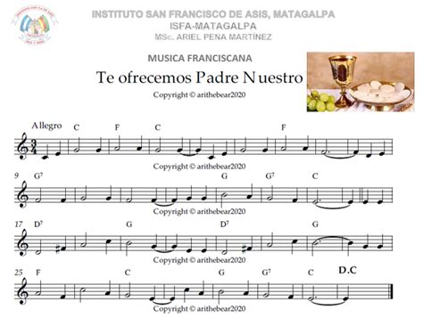 Padre Nuestro Partitura