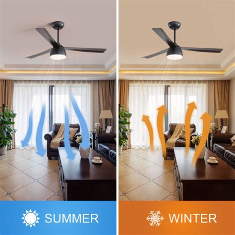 52 Inch Remote Control Dimmable Led Modern Ceiling Fan KBS-52K036