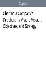 Ch Pptx Chapter Charting A Company S Direction Its Vision