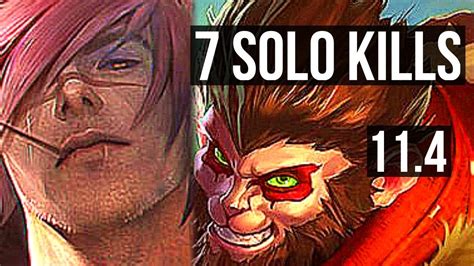 SETT Vs WUKONG TOP DEFEAT 7 Solo Kills 1100 Games Dominating