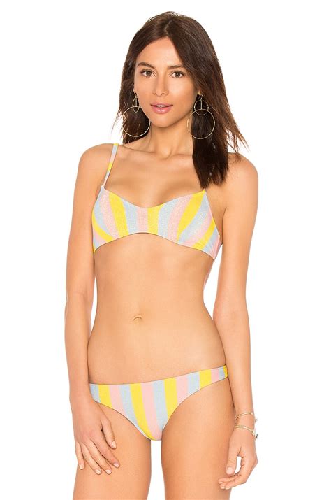 Solid And Striped The Rachel Bikini Top In Maui Shimmer Revolve